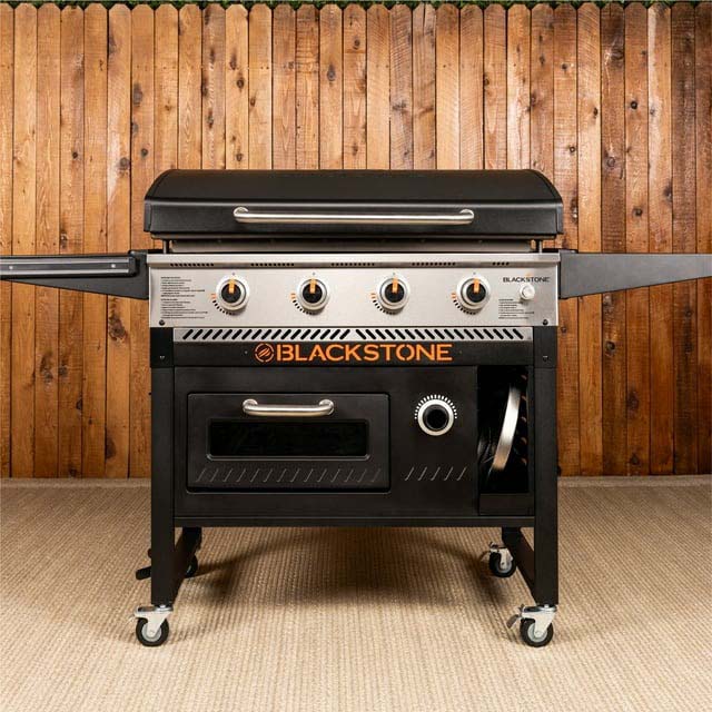 Blackstone - 36” 4-Burner Propane Griddle with Pizza Oven and Air Fryer