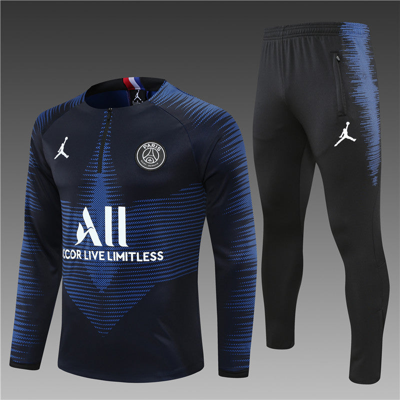 PSG Tracksuit - Black &amp; Navy 21/22