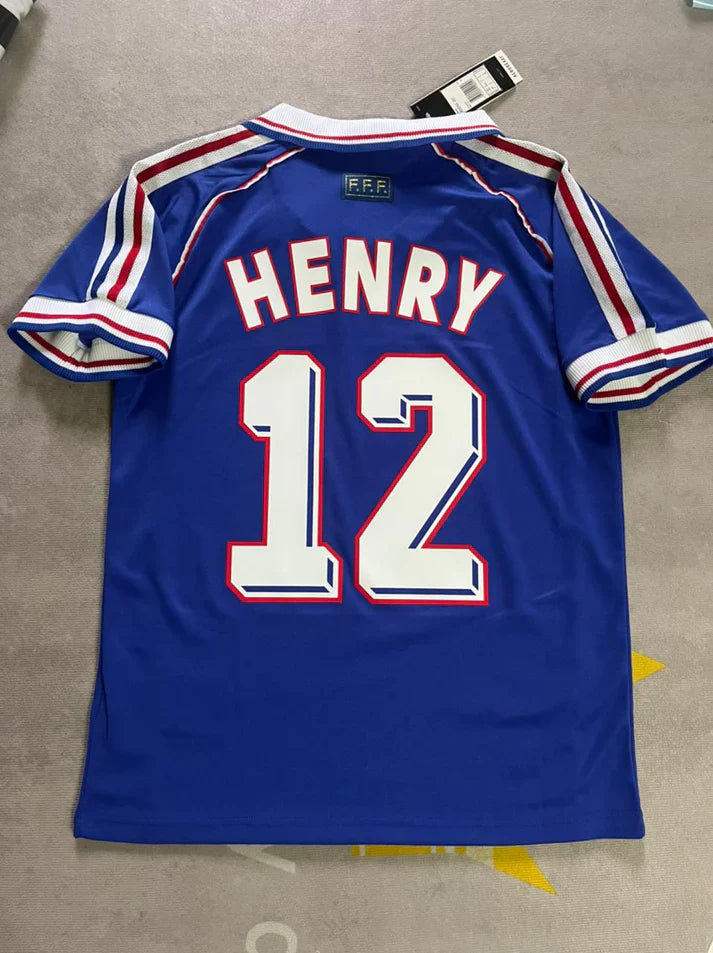 France Retro 1998 WC Shirt - Thierry Henry 