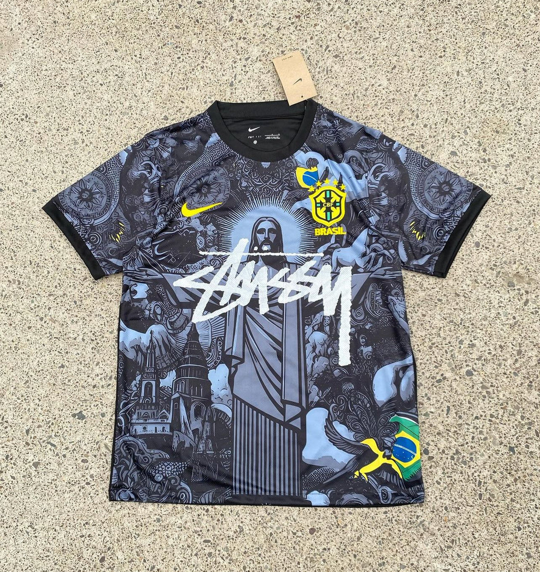 BRAZIL X JESUS CHRIST X STUSSY SPECIAL EDITION ( BLACK)