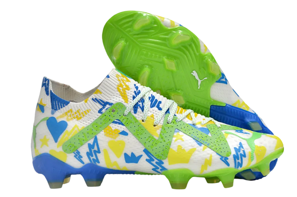 Cleats Future Ultimate - Green &amp; White | Goatkits Store