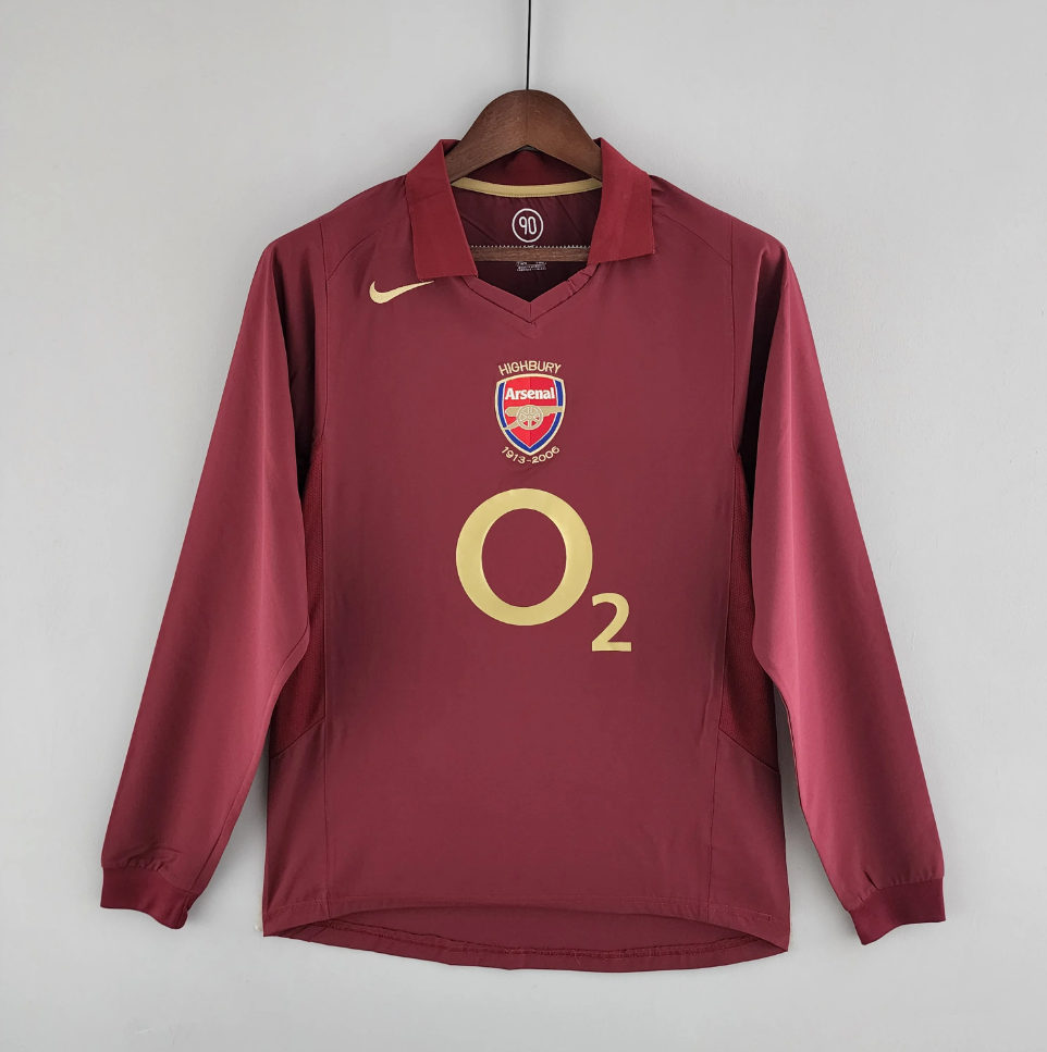 ARSENAL 2005 - 2006  HOME JERSEY LONG-SLEEVED