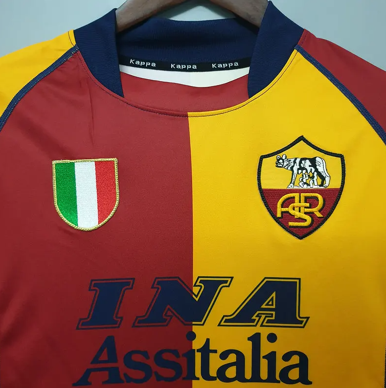 AS ROMA 2000 - 2001 HOME JERSEY