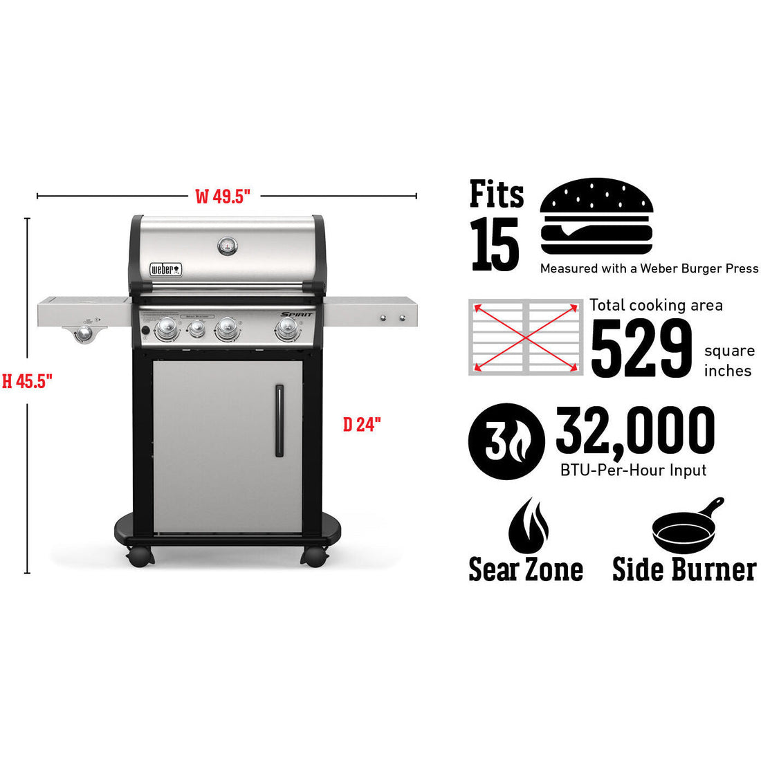 Weber - Spirit E-335 Gas Grill