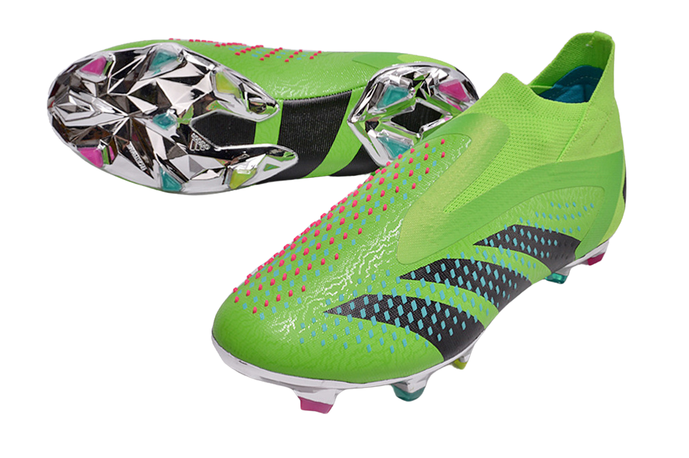 Predator Accuracy+ FG Firm Ground Soccer Cleats - Green/Blue/Black