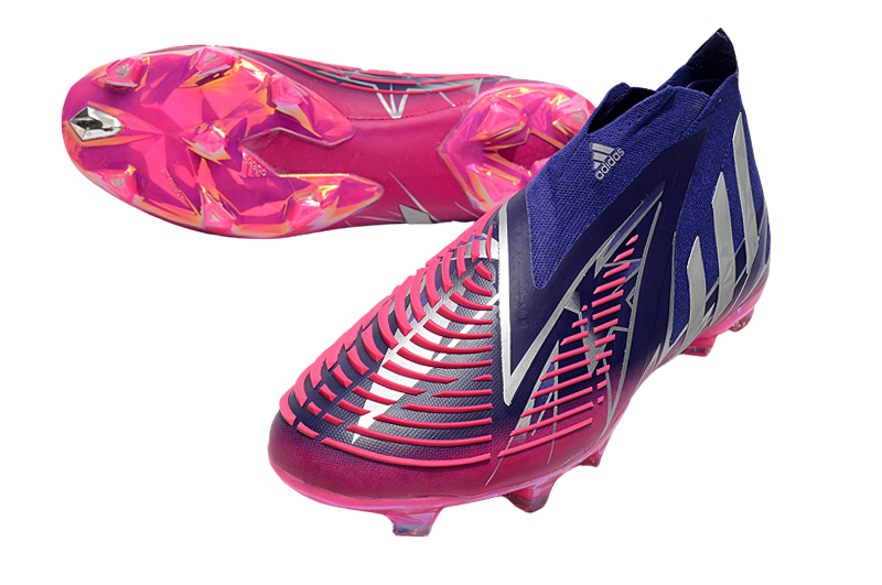 Predator Edge FG Champions Code - Purple/Silver Metallic/Pink - Cleats &amp; Boots