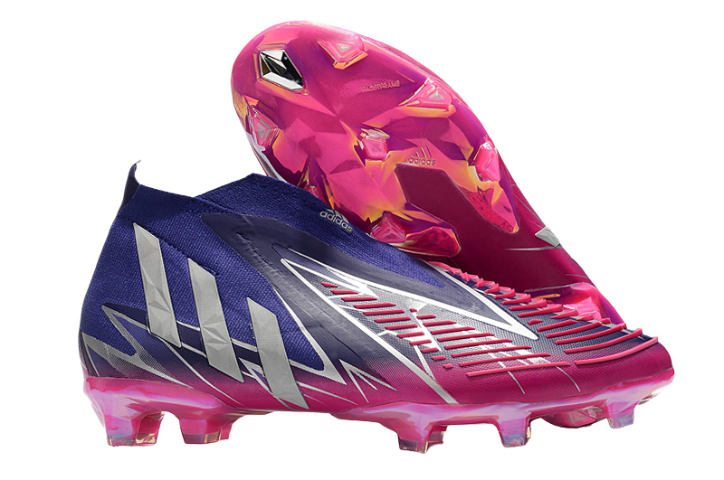 Predator Edge FG Champions Code - Purple/Silver Metallic/Pink - Cleats &amp; Boots