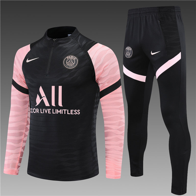 PSG Tracksuit - Black &amp; Pink Sleeve