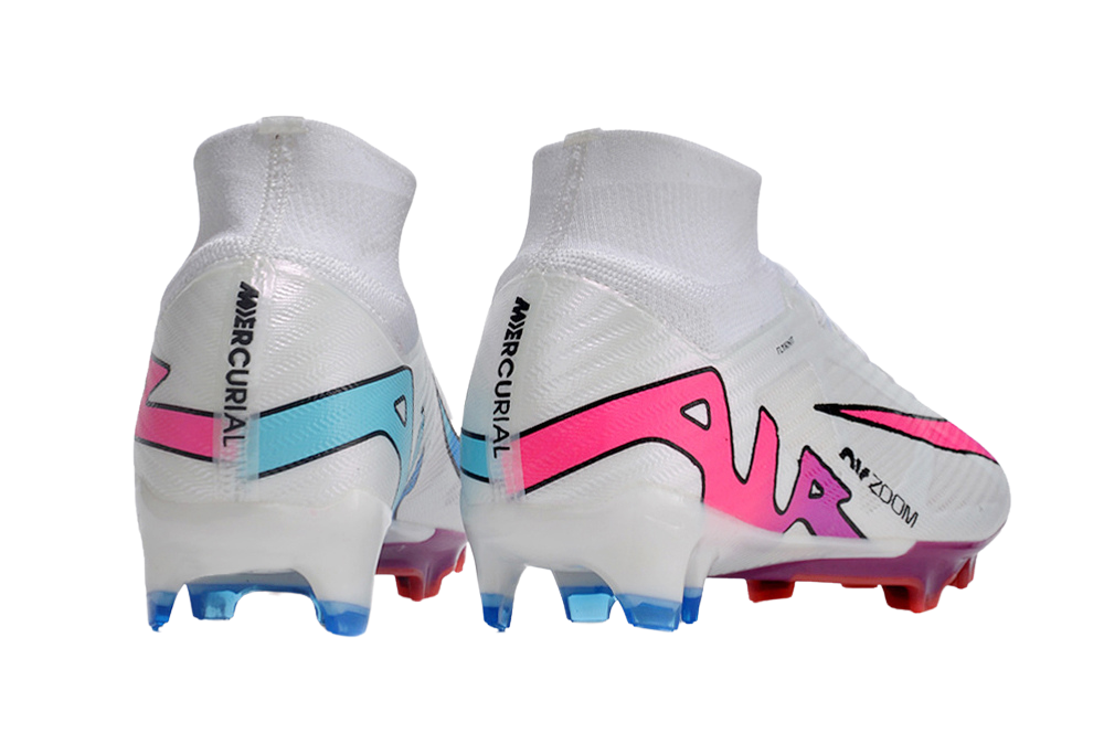 Cleats Zoom Mercurial Superfly 9 Flash Crimson Elite FG - White/Pink/Blue