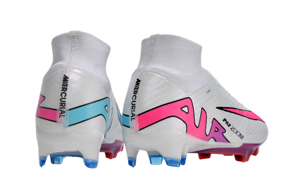 Cleats Zoom Mercurial Superfly 9 Flash Crimson Elite FG - White/Pink/Blue