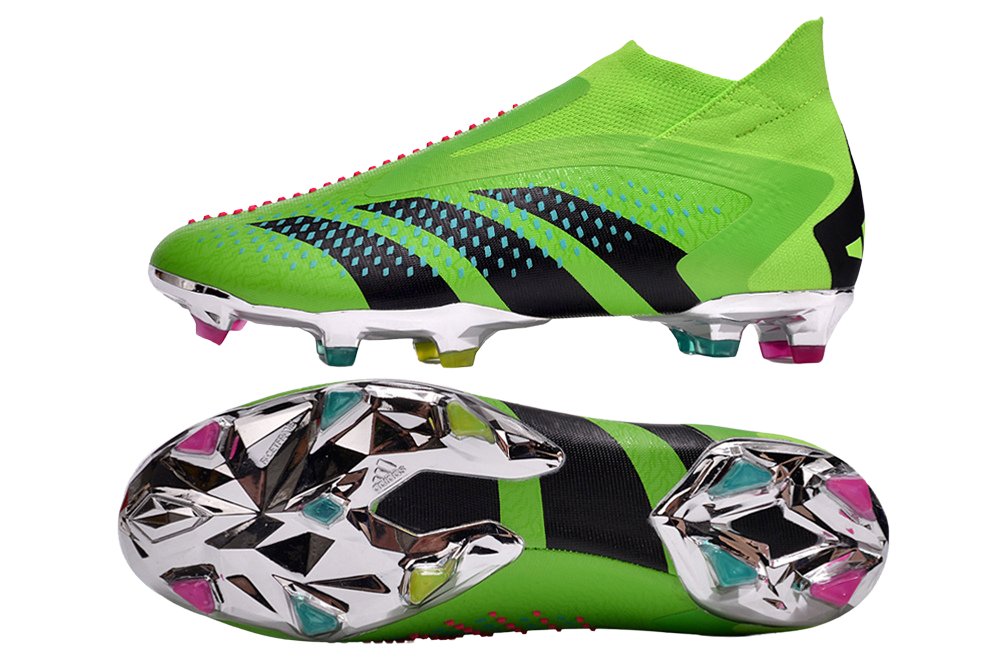 Predator Accuracy+ FG Firm Ground Soccer Cleats - Green/Blue/Black