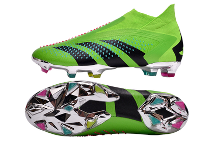 Predator Accuracy+ FG Firm Ground Soccer Cleats - Green/Blue/Black