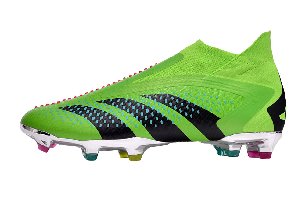 Predator Accuracy+ FG Firm Ground Soccer Cleats - Green/Blue/Black