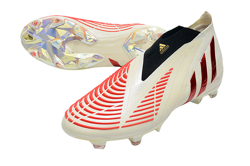 Predator Edge FG - White/Vivid/Red Gold - Cleats &amp; Boots