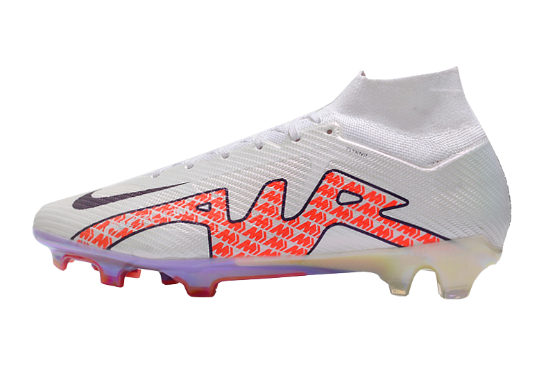 Cleats Zoom Mercurial Vapor 15 Elite FG White Bright Crimson