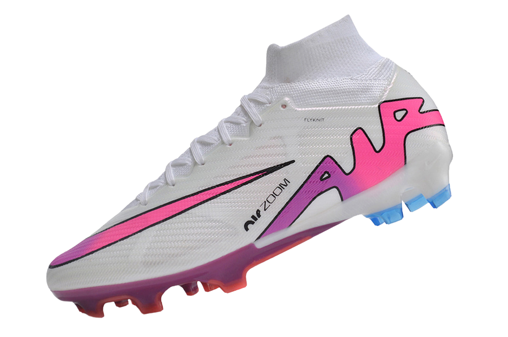 Cleats Zoom Mercurial Superfly 9 Flash Crimson Elite FG - White/Pink/Blue