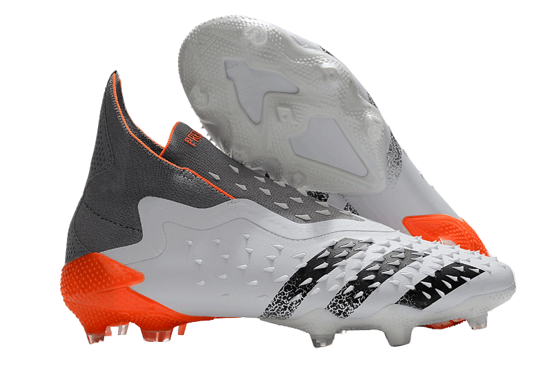 Predator Freak+ Whitespark FG - White Dark Metallic Silver Red - Cleats &amp; Boots